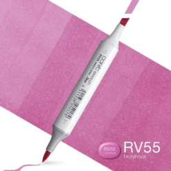 Copic Marker Sketch – RV55 Hollyhock