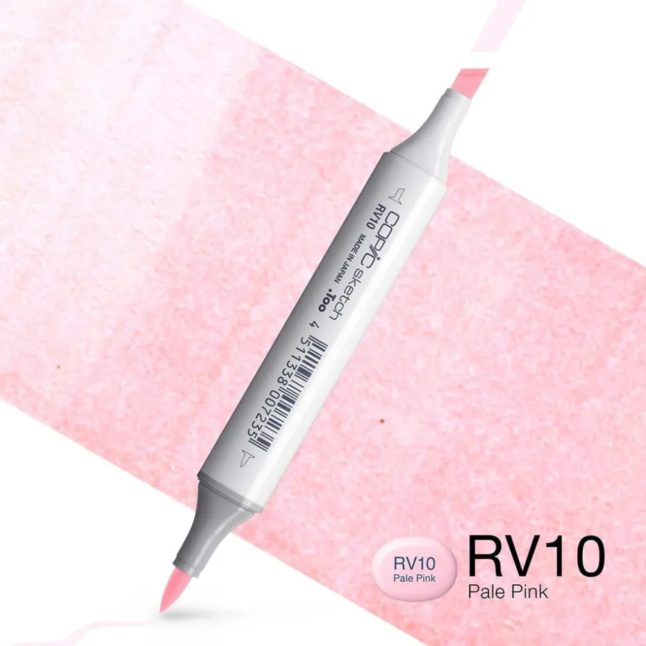 Copic Marker Sketch – RV10 Pale Pink