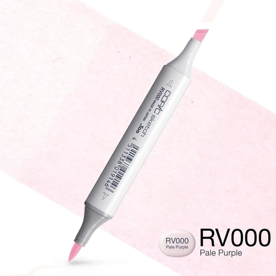 Copic Marker Sketch – RV000 Pale Purple