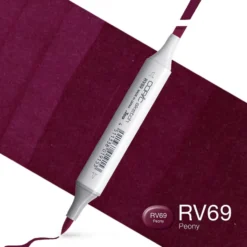 Copic Marker Sketch – RV69 Peony