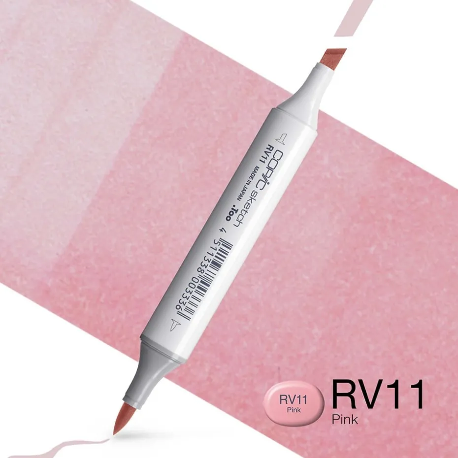 Copic Marker Sketch – RV11 Pink