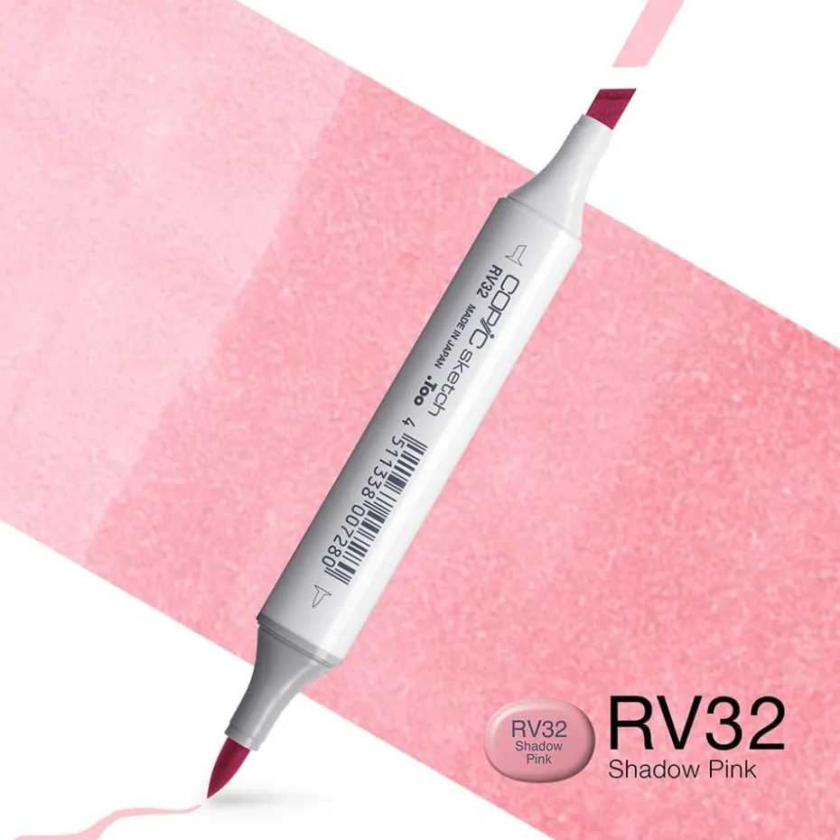 Copic Marker Sketch – RV32 Shadow Pink