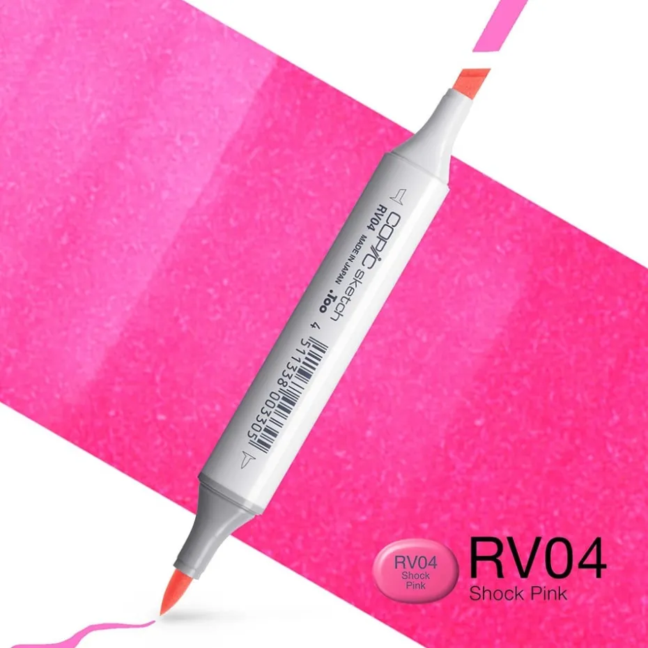 Copic Marker Sketch – RV04 Shock Pink