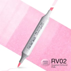 Copic Marker Sketch – RV02 Sugared Almond Pink