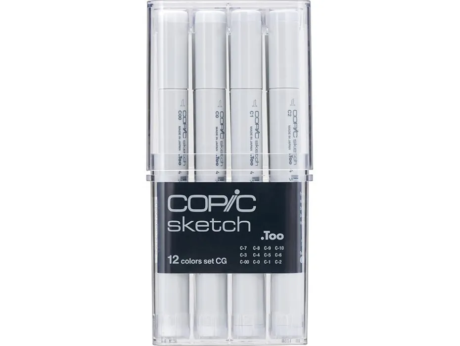 Copic Marker Sketch Sett – 12stk – Cool Grey