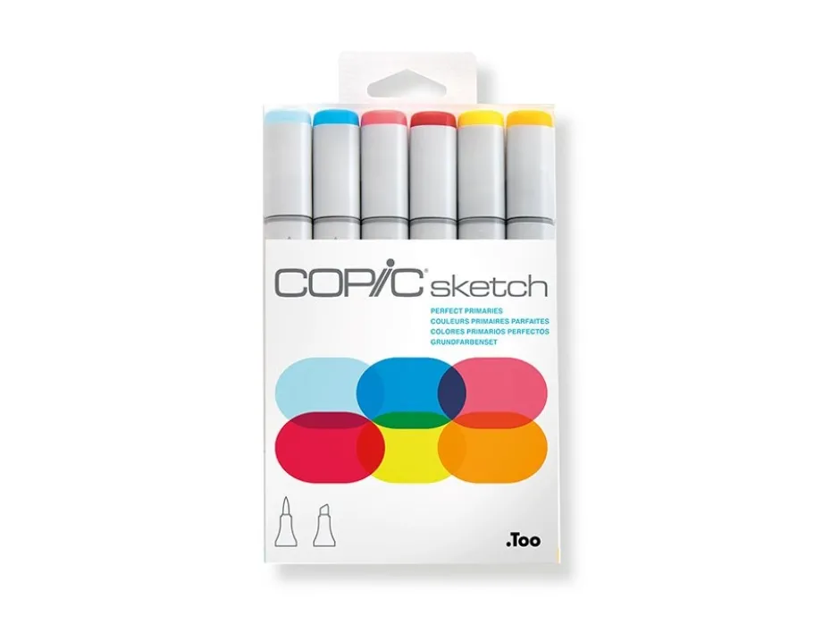 Copic Marker Sketch Sett – 6stk – Perfect Primaries