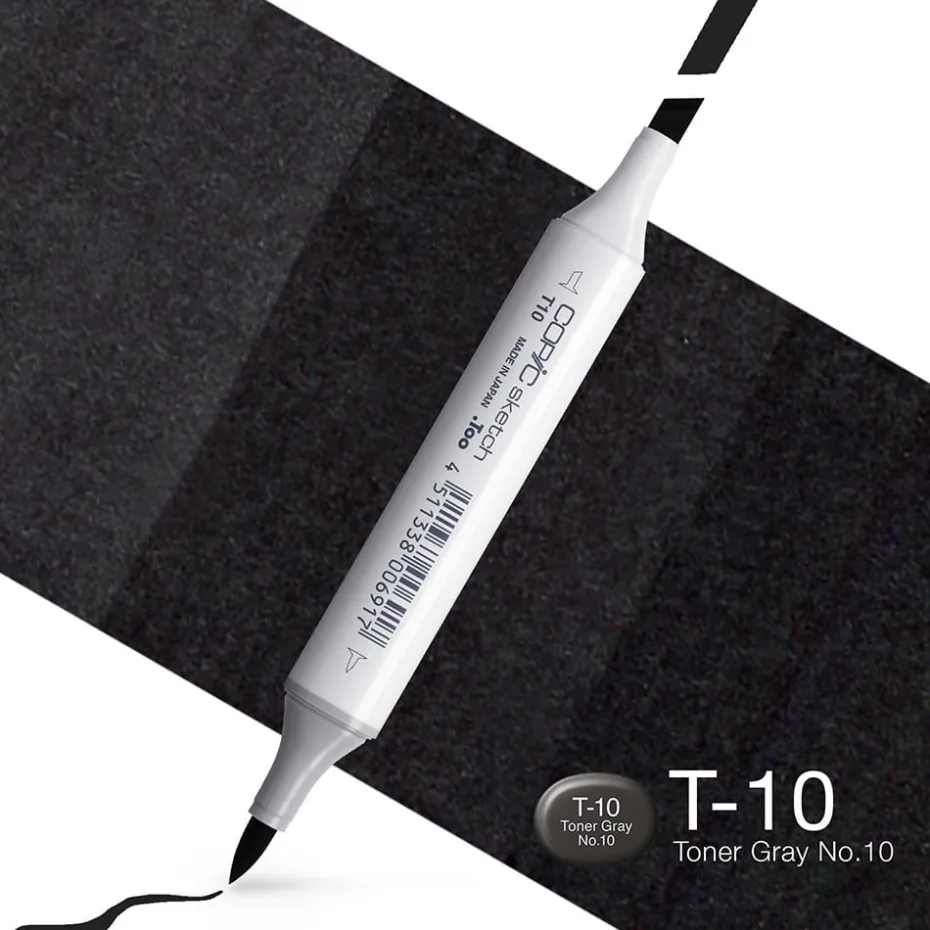 Copic Marker Sketch – T10 Toner Gray No.10