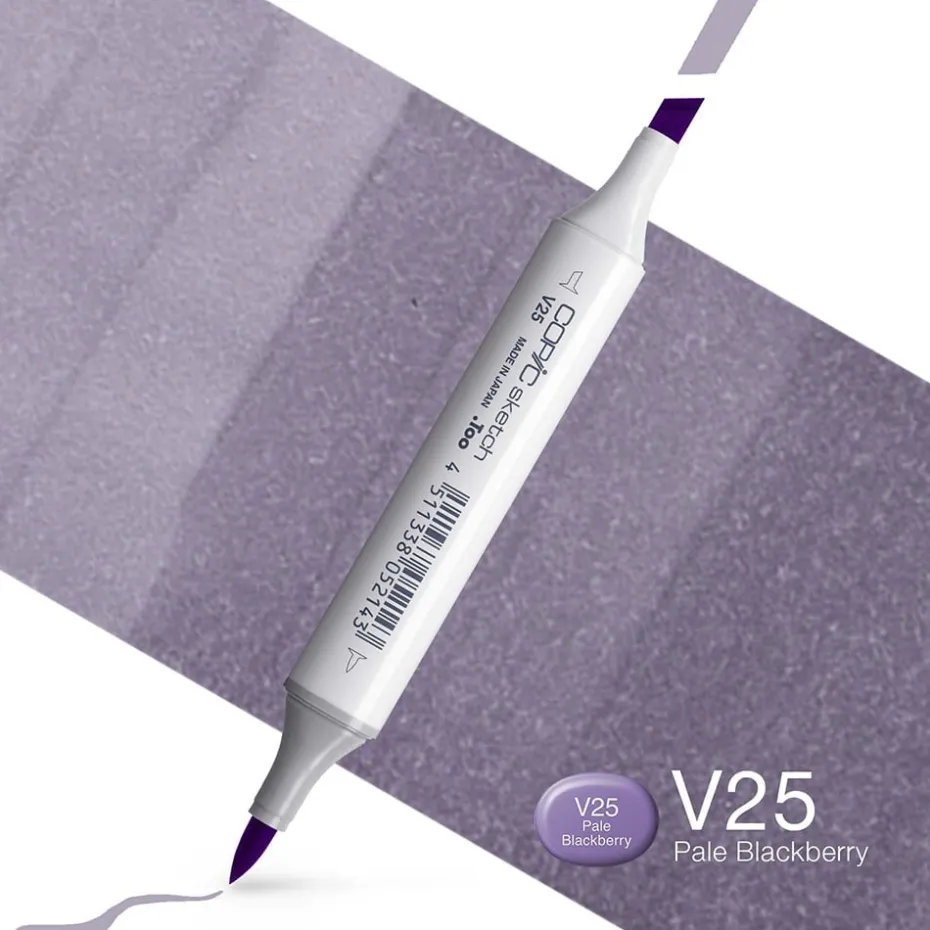 Copic Marker Sketch – V25 Pale Blackberry