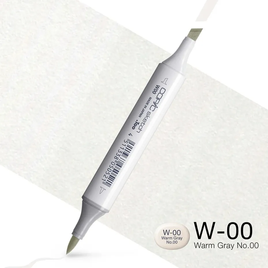Copic Marker Sketch – W00 Warm Gray No.00