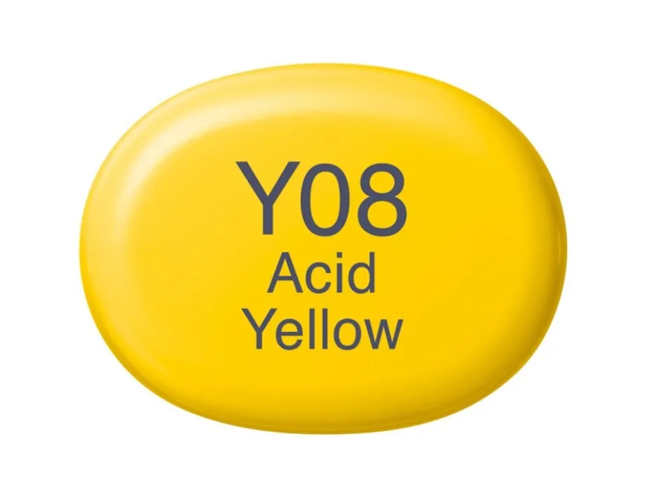 Copic Marker Sketch – Y08 Acid Yellow