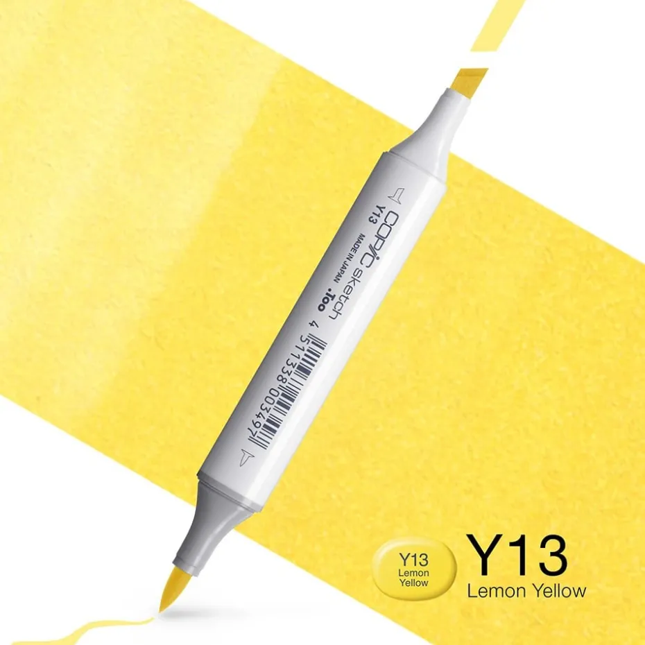 Copic Marker Sketch – Y13 Lemon Yellow