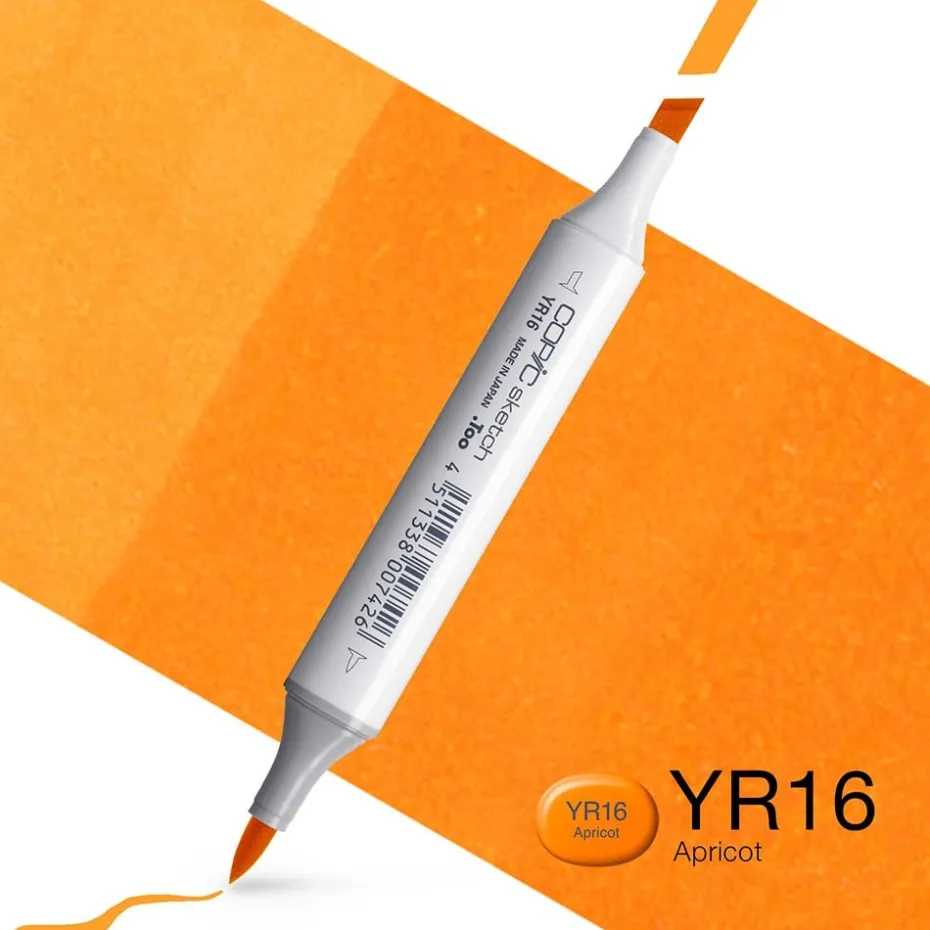 Copic Marker Sketch – YR16 Apricot