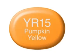 Copic Marker Sketch – YR15 Pumpkin Yellow