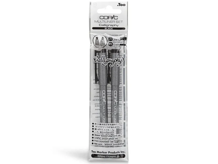 Copic Multiliner Calligraphy Set – 2 stk