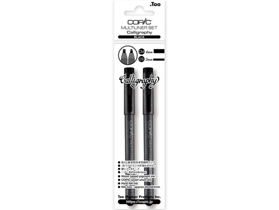 Copic Multiliner Calligraphy Set – 2 stk