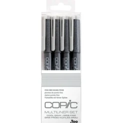 Copic Multiliner Cool Grey – Sett 4stk