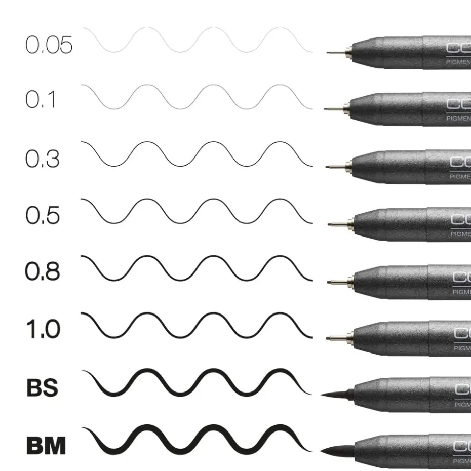 Copic Multiliner Set B – 8stk