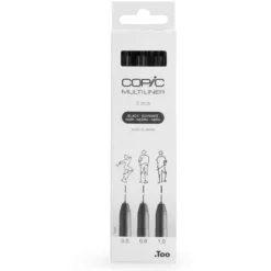 Copic Multiliner Sett Broad 3stk – Black