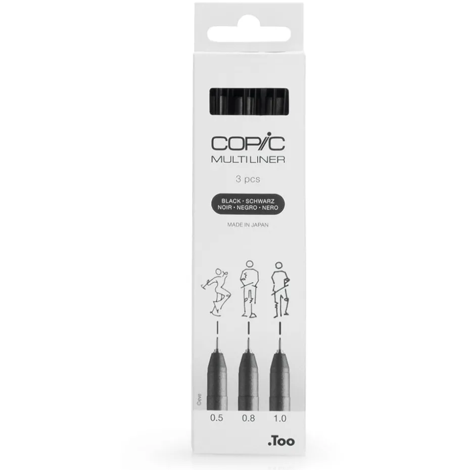 Copic Multiliner Sett Broad 3stk – Black