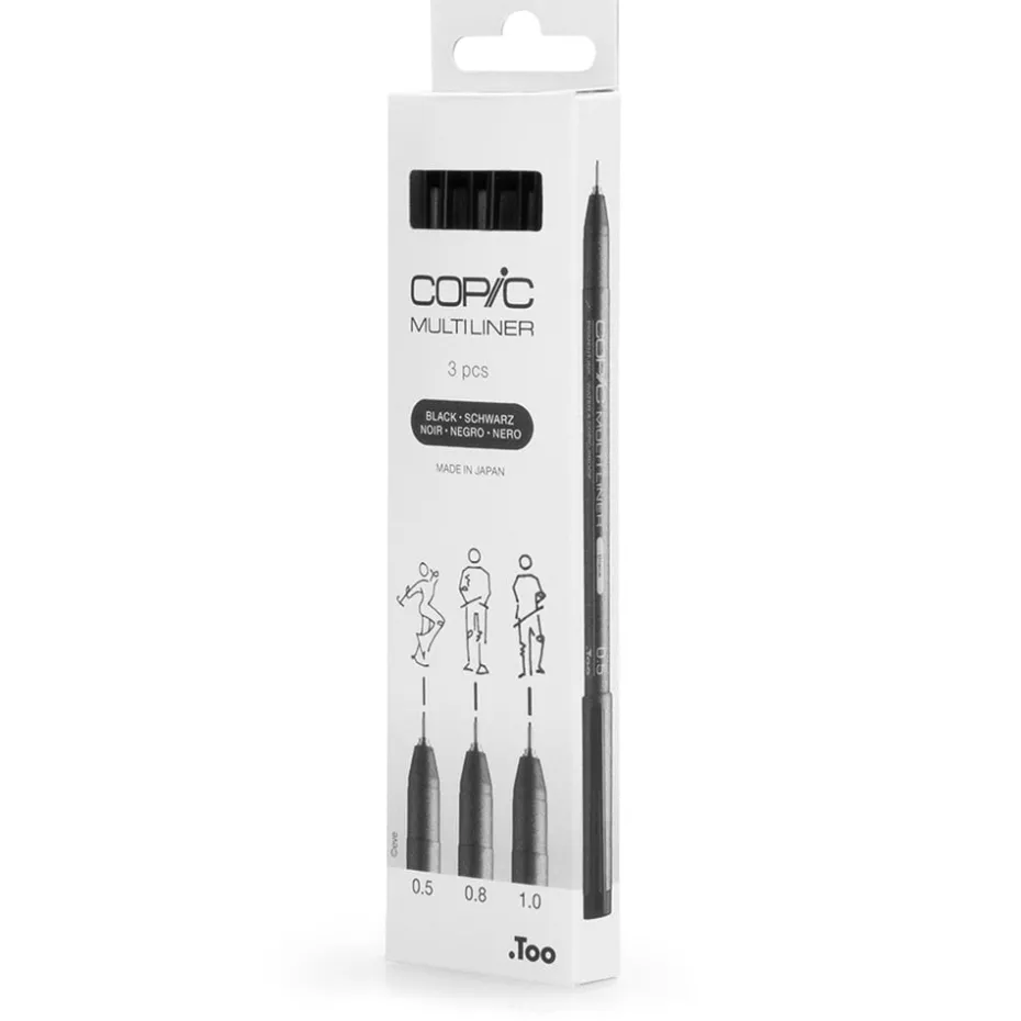 Copic Multiliner Sett Broad 3stk – Black