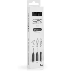 Copic Multiliner Sett Broad 3stk – Black
