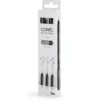Copic Multiliner Sett – Coloured 4stk Warm+Cool Grey