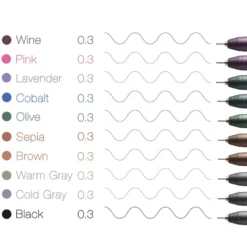 Copic Multiliner Sett – Coloured 10stk