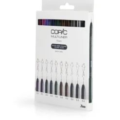Copic Multiliner Sett – Coloured 10stk