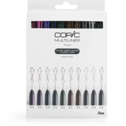 Copic Multiliner Sett – Coloured 10stk