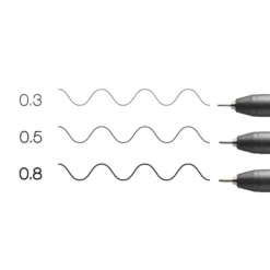 Copic Multiliner Sett Medium 3stk – Black