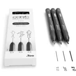 Copic Multiliner Sett Medium 3stk – Black