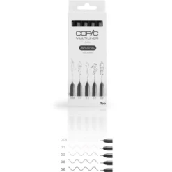 Copic Multiliner Sett 5stk – Black