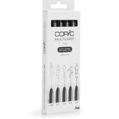 Copic Multiliner Sett 5stk – Black
