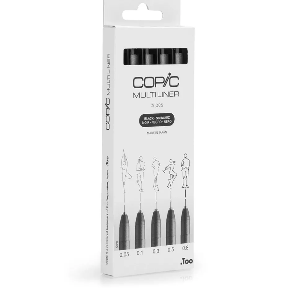 Copic Multiliner Sett 5stk – Black