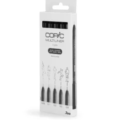Copic Multiliner Sett 5stk – Black