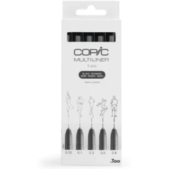 Copic Multiliner Sett 5stk – Black