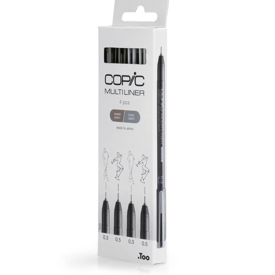 Copic Multiliner Sett 4stk – Grey
