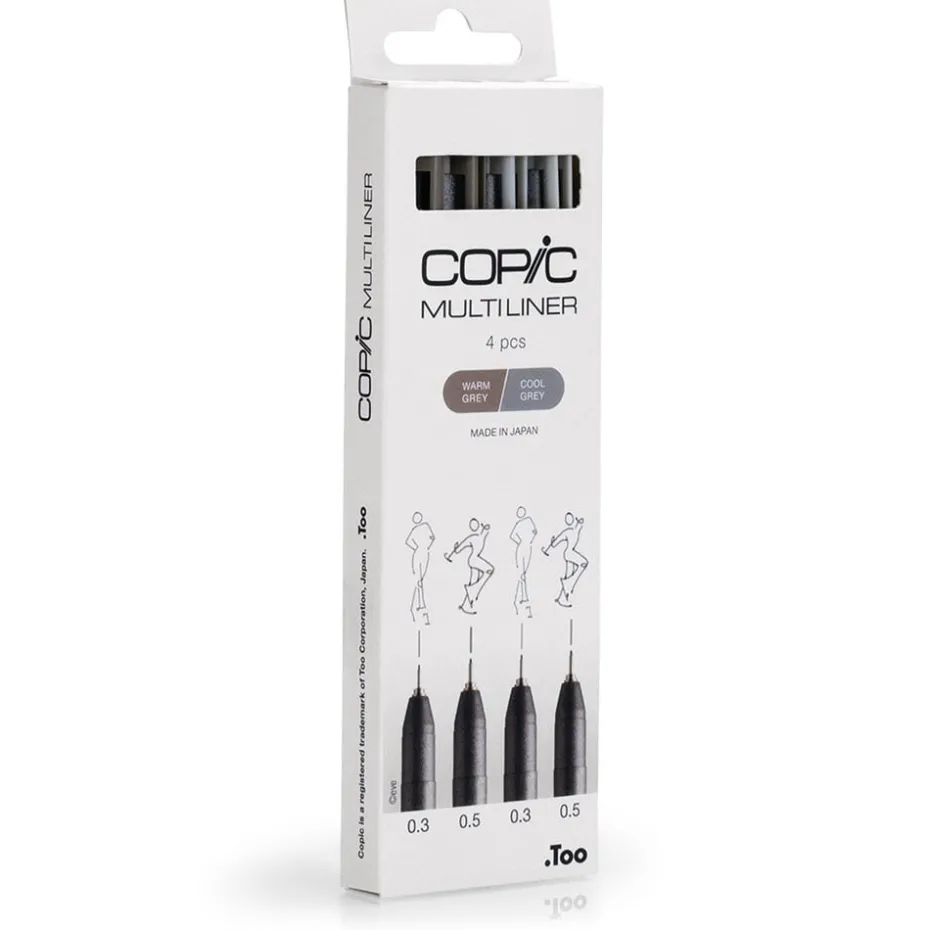 Copic Multiliner Sett 4stk – Grey