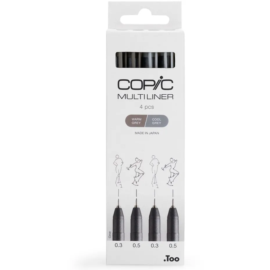 Copic Multiliner Sett 4stk – Grey