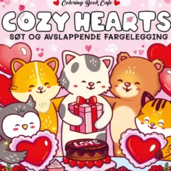 Cozy Hearts – Søt & avslappende fargelegging