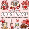 Cozy Love – Søt & avslappende fargelegging