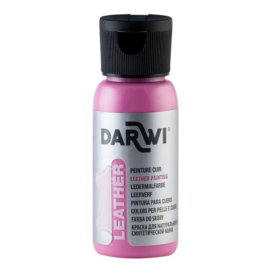 Darwi Leather Lærmaling – 50ml – 475 Pink