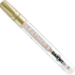 Darwi Leather Lærtusj – 2mm – 050 Gold