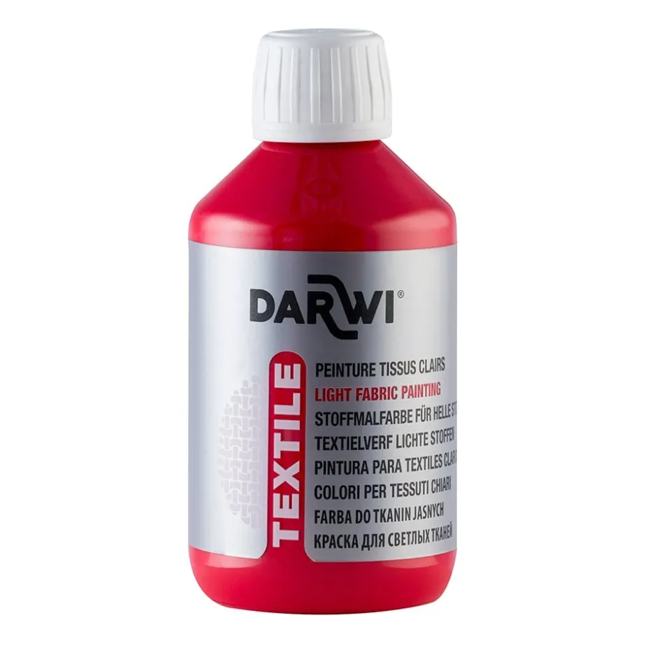 Darwi Textile Tekstilmaling 250ml – Vermillon