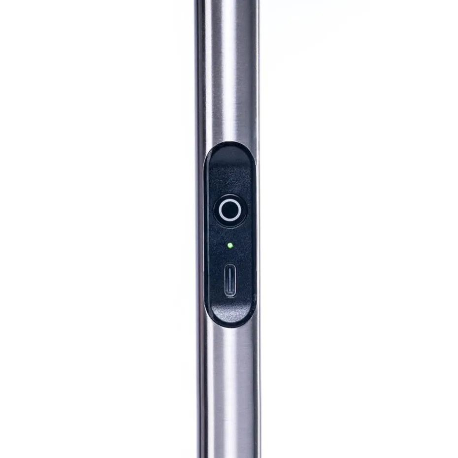 Daylight Slimline 4 Gulvlampe – Brushed steel