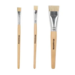 Decopatch Decoupagepensel Sett – Flate – 3stk