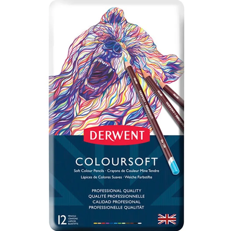 Derwent Coloursoft Blyant Sett 12stk
