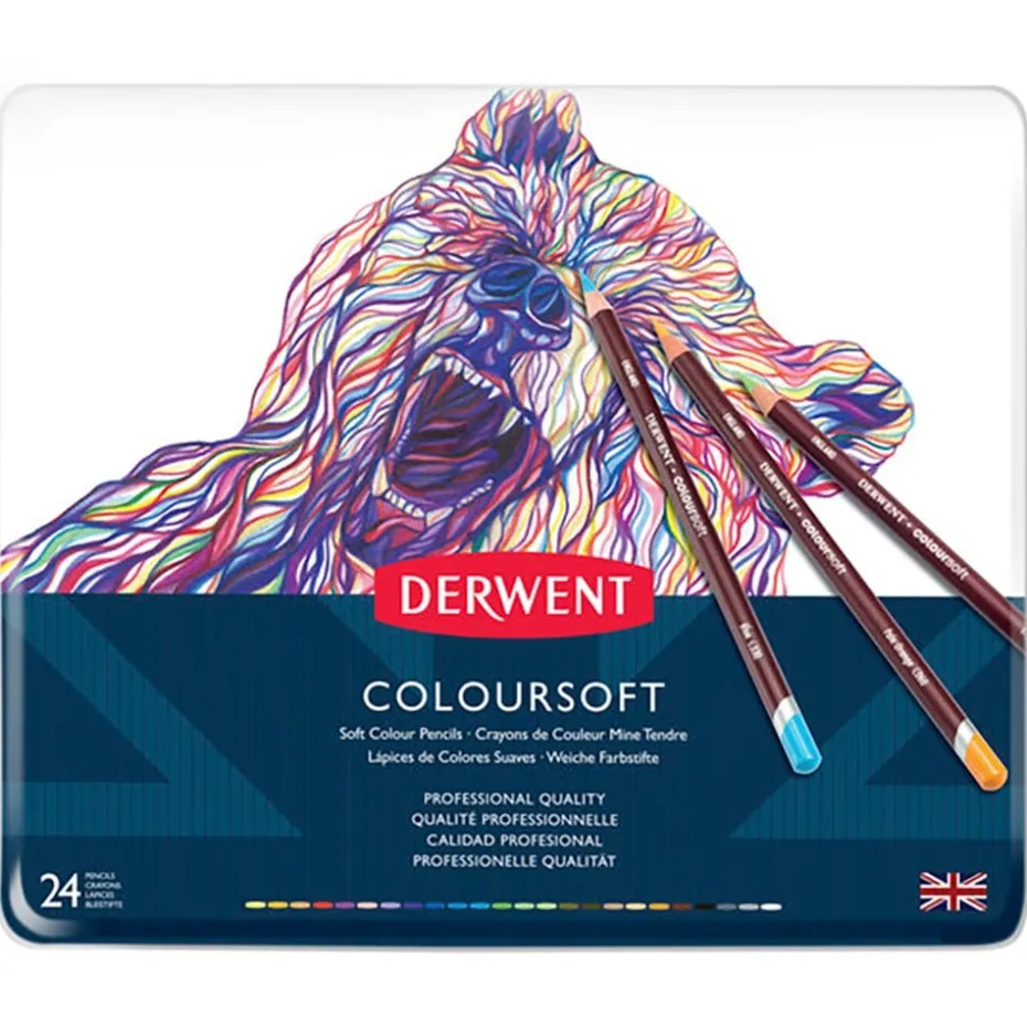 Derwent Coloursoft Blyant Sett 24stk
