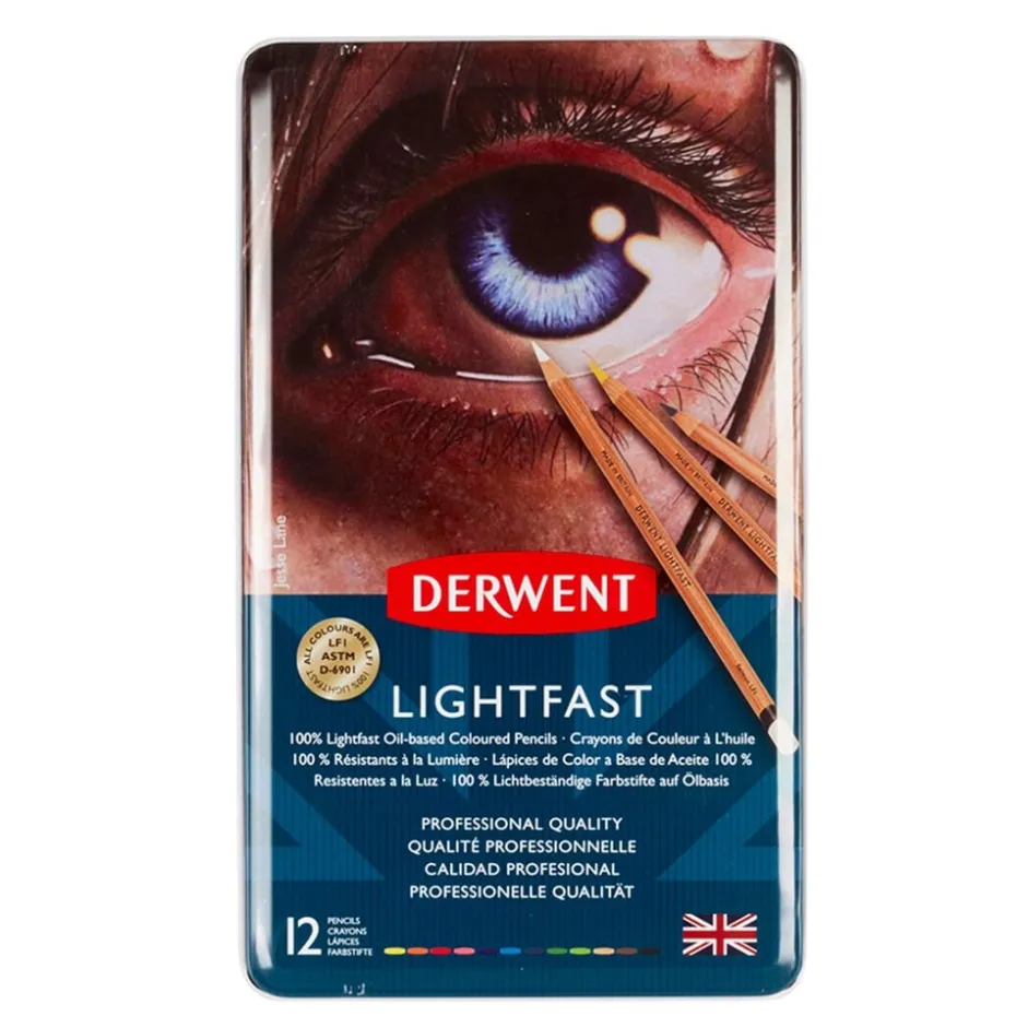 Derwent Lightfast Fargeblyant Sett 12stk
