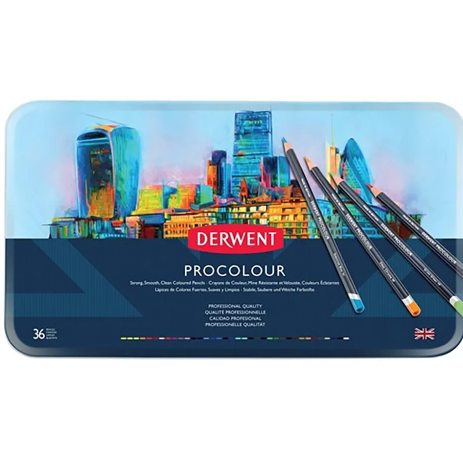 Derwent Procolour Blyant Sett 36stk